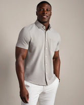 Commuter® Seersucker Short Sleeve Button Down