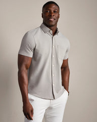 Commuter® Seersucker Short Sleeve Button Down