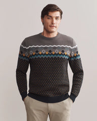 Fair Isle Crew Neck Sweater