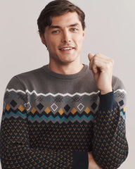 Fair Isle Crew Neck Sweater
