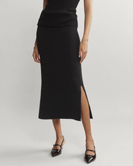 Porto Merino Blend Sweater Skirt
