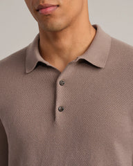 Resolve Pique Long Sleeve Sweater Polo