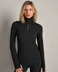 Après Houndstooth Seamless 1/4 Zip