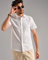 Brezza Linen-Blend Short Sleeve Shirt