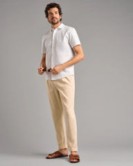 Brezza Linen-Blend Short Sleeve Shirt