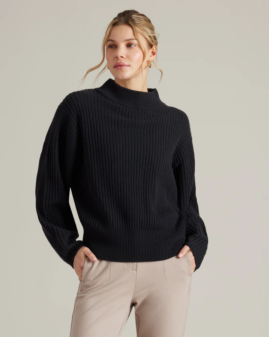 Cashmere Blend Rib Sweater