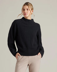 Cashmere Blend Rib Sweater