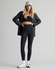 Double Bonded Printed Oversized Blazer