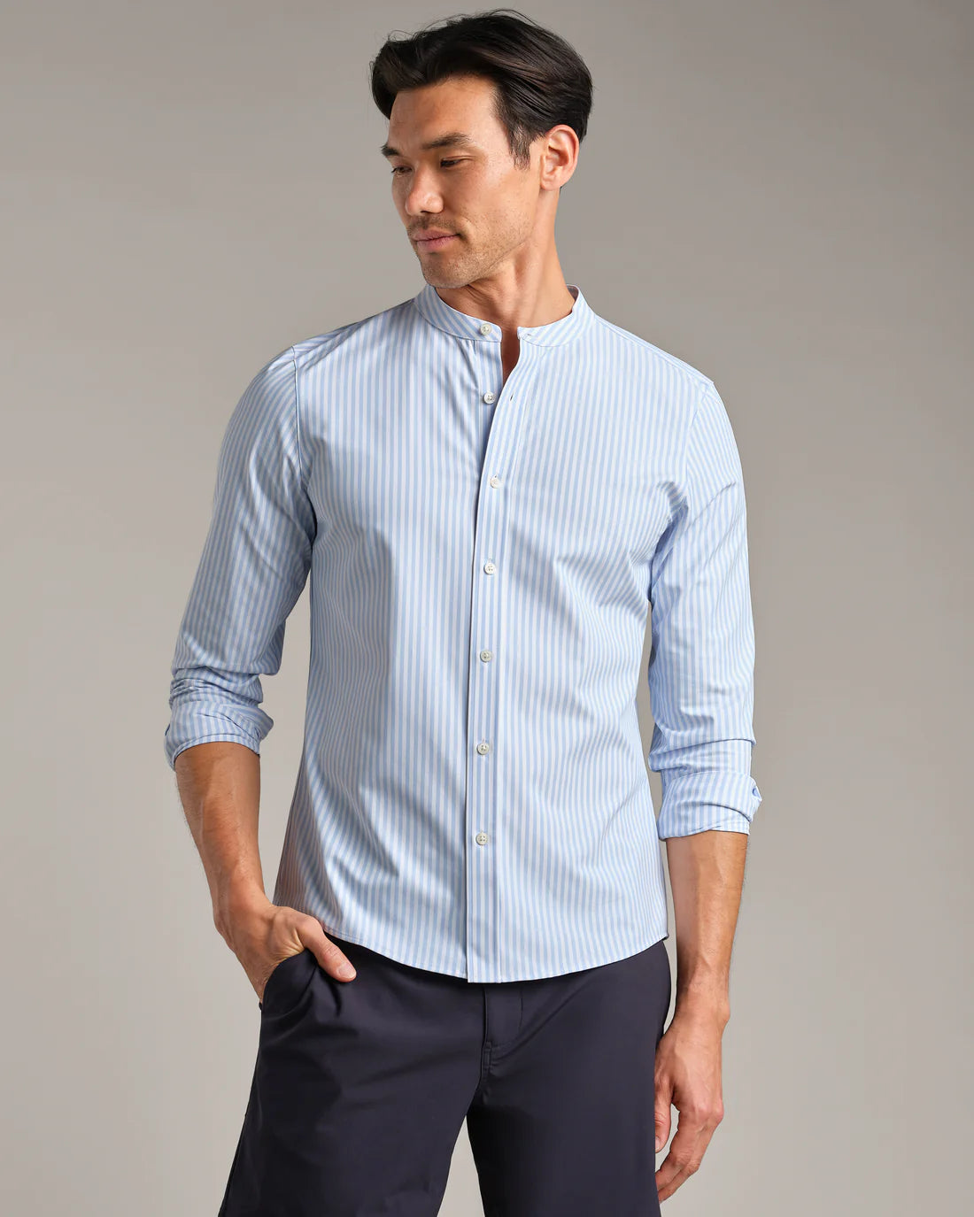 State of Mind Band Collar Shirt